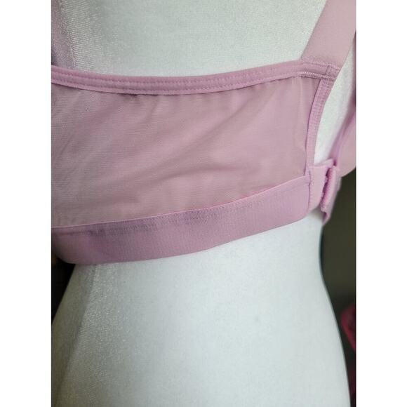Victoria's Secret Women's Sport Mesh Camo Print Lilac Pink Sports Bra - Picture 5 of 8